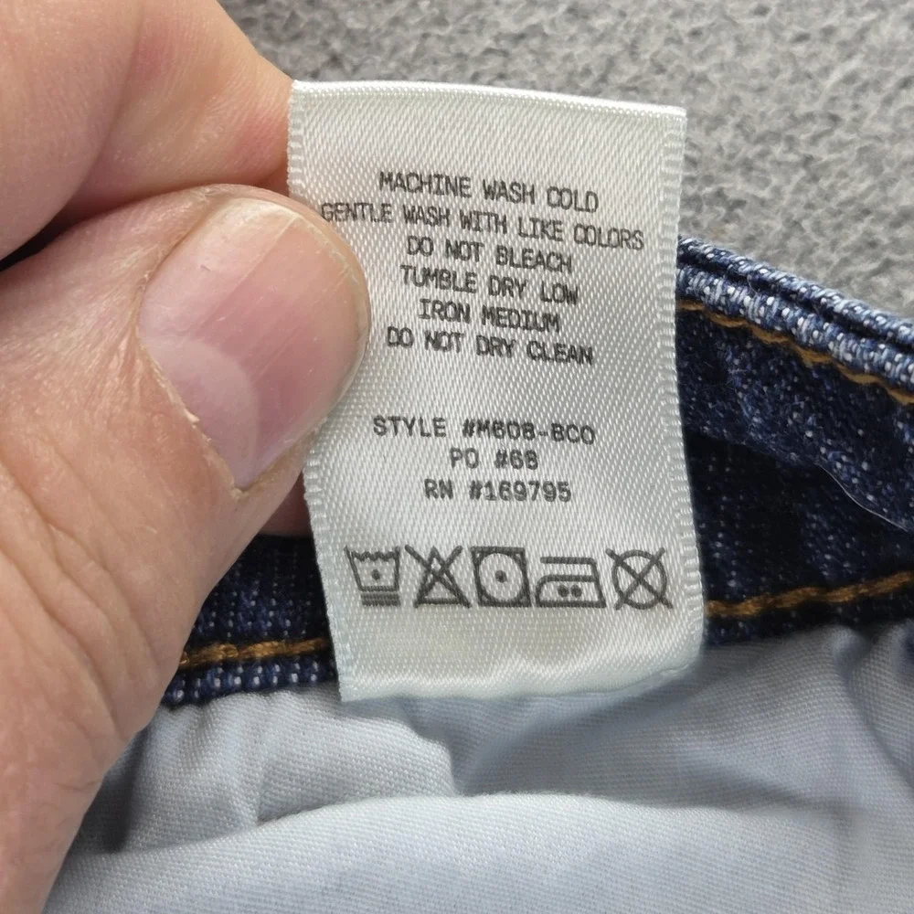 Ripton Jeans Mens 29 Blue Sport Utility Pant Workwear Zip Fly Raw Hem Panel Knee